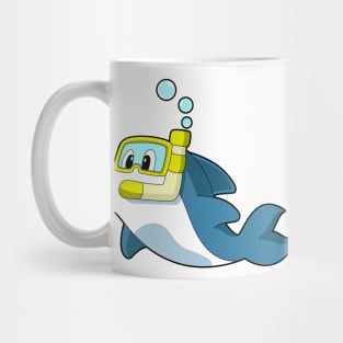 Dolphin Swimming Snorkel Mug